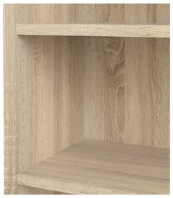 Модулен шкаф за книги в дъбов декор в естествен цвят 89x222 cm Prima - Tvilum