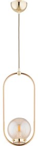 Пендел OVAL 1xE14/10W/230V златист