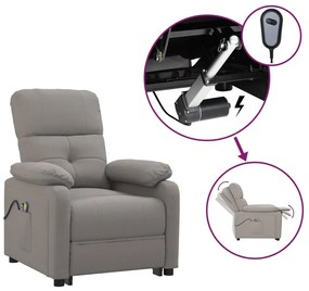 3073820 vidaXL Електрически масажен стол, таупе, текстил
