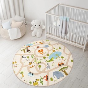 Детско килимче за игра подходящо за пране ø150 cm Savana Ride – Mila Home
