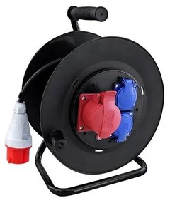 Solight PB40 - Удължителен кабел на макари 25м, IP44