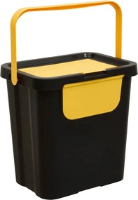 Комплект от 3 коша за разделно събиране 5five, Пластмаса, 24 l