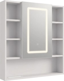 Шкаф с огледало и LED осветление Rea Luna 70x80cm