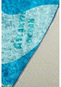 Син детски нехлъзгащ се килим , 100 x 160 cm Map - Conceptum Hypnose