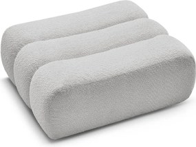 Светлосива табуретка от прежда с примки от букле Azra – Bobochic Paris