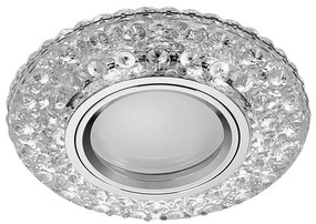 71095 - Лампа за вграждане ELEGANT GLASS FIX 1xGU10/50W+LED/3W 4000K