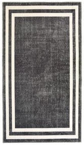 Бяло-сив миещ се килим 200x80 cm - Vitaus