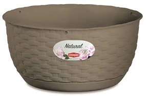 Stefanplast - Висяща кашпа панер Natural Line 30 см - беж