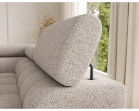 Бежов разтегателен ъглов диван от букле (десен ъгъл U форма) Feraria – ELTAP