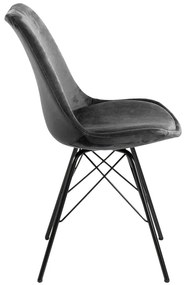 Черно-сив трапезен стол Eris - Actona