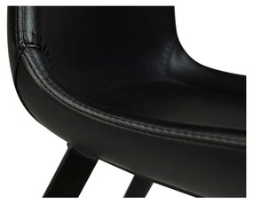 Бар стол от черна изкуствена кожа Hype - DAN-FORM Denmark