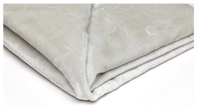 Светлосиво одеяло от микроплюш , 150 x 200 cm - My House