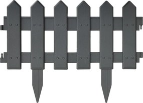 Кантове за тревни площи, 25 бр, антрацит, 10 м, PP