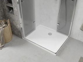 Mexen Lima Душ кабина Duo сгъваема 80 x 70 см, прозрачна, хром + тава Flat
