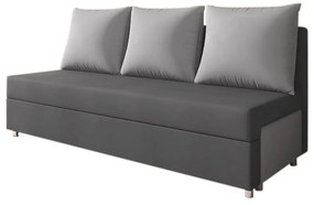 Тапициран диван LISA, сиво+светло сиво (alova 48/alova 10)