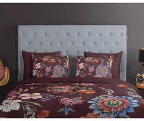 Бордо единично удължено памучно спално бельо 140x220 cm Madelief – Good Morning