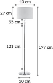 Подова лампа InLight 45360-Chrome