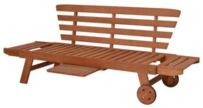 Кафява градинска пейка от масивно дърво Rincon – Garden Pleasure
