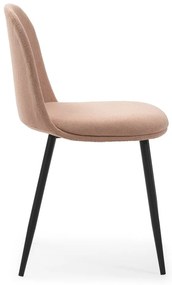 Светлорозови трапезни столове в комплект от 4 бр. Malila – Marckeric