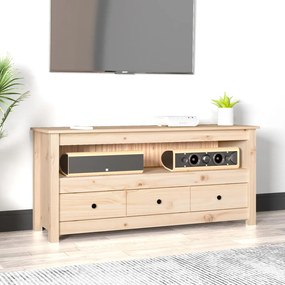 821502 vidaXL ТВ шкаф, 114x35x52 см, бор масив