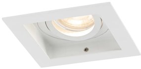 Комплект от 6 Модерен вграден прожектор бял регулируем - Carree