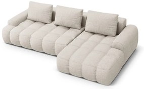 Бежов сгъваем/с място за съхранение ъглов диван (десен ъгъл) Linz – Cosmopolitan Design