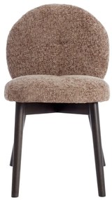 Кафяви тапицирани трапезни столове в комплект 2 бр. Sinosa – Light &amp; Living