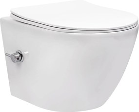 тоалетна чиния REA Carlo Lux Rimless с функция биде