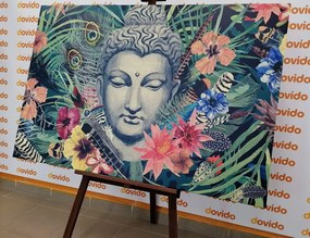 Картина на платно – Буда на екзотичен фон