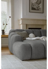 Сив ъглов диван (ляв ъгъл) Shell – Miuform