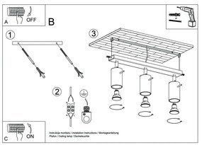 Бяла светлина за таван Etna - Sollux