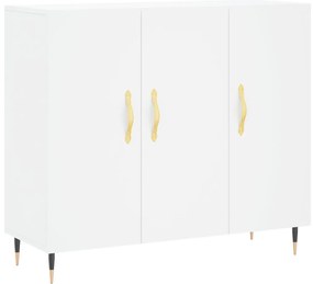 828084 vidaXL Сайдборд, бял, 90x34x80 см, инженерно дърво
