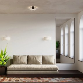 Бяла стенна лампа Eva – Sollux