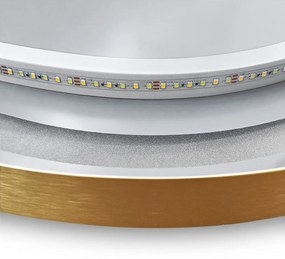 Огледало LED OVL 50x100cm Brush Gold