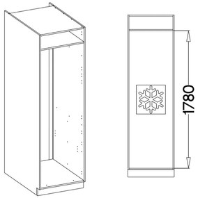 Етажен шкаф за хладилник Modernus 60 LO 210 2F