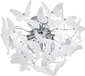 Детско осветително тяло с пластмасов абажур ø 45 cm Butterfly – Reality