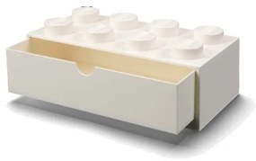 Бяла кутия за бюро с чекмедже Brick - LEGO®