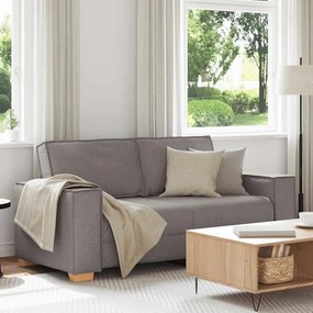 4104986 vidaXL Двуместен диван, бежов, 140 см, плат