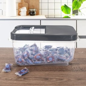Пластмасова кутия за съхранение с капак 35x20x18 cm Slop – Orion