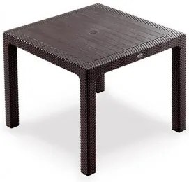 Novussi - Маса "CLASSI RATTAN" 90х90cm кафява (R001)