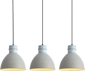 Комплект от 3 висящи лампи в рустикален стил сиви - Dory