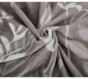 Сиво единично спално бельо от микроплюш 140x200 cm Sambuco – My House