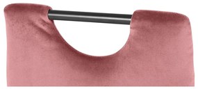 Тъмнорозови кадифени трапезни столове в комплект от 2 бр. Mandy – Støraa