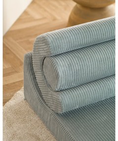 Детски стол от рипсено кадифе в цвят мента Flipster – Wigiwama