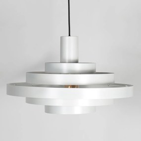 Retro hanglamp wit rond - Halo Cirque