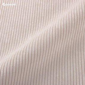 Бежов велурен разтегателен диван , ляв ъгъл Moghan - Micadoni Home