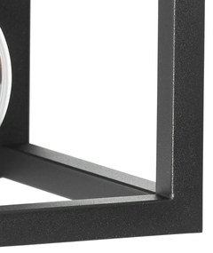 Интелигентна стенна лампа черна с рафт с Wi-Fi G95 - Cage Rack