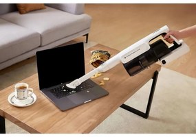 Вертикална прахосмукачка Tineco A30S Plus, 160W, 20000 Pa, 140 м2, 60 мин, 1000 мл, iLoop сензор, PureCyclone технология, LED, Бял/сив