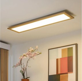 Brilagi - Димируемо LED осветително тяло SLIMFRAME WOOD LED/58W/230V 124x34 см + дистанционно управление