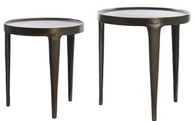 Метална кръгла странична масичка ø 43 cm Tobias – Light &amp; Living